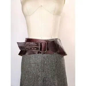 Vintage | Accessories | Wide Leather Belt Supple Leather  display picture 1